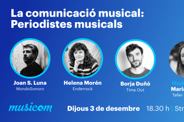 Vídeo de la 3a jornada del Musicom 2020 centrat en l’àmbit dels periodistes musicals
